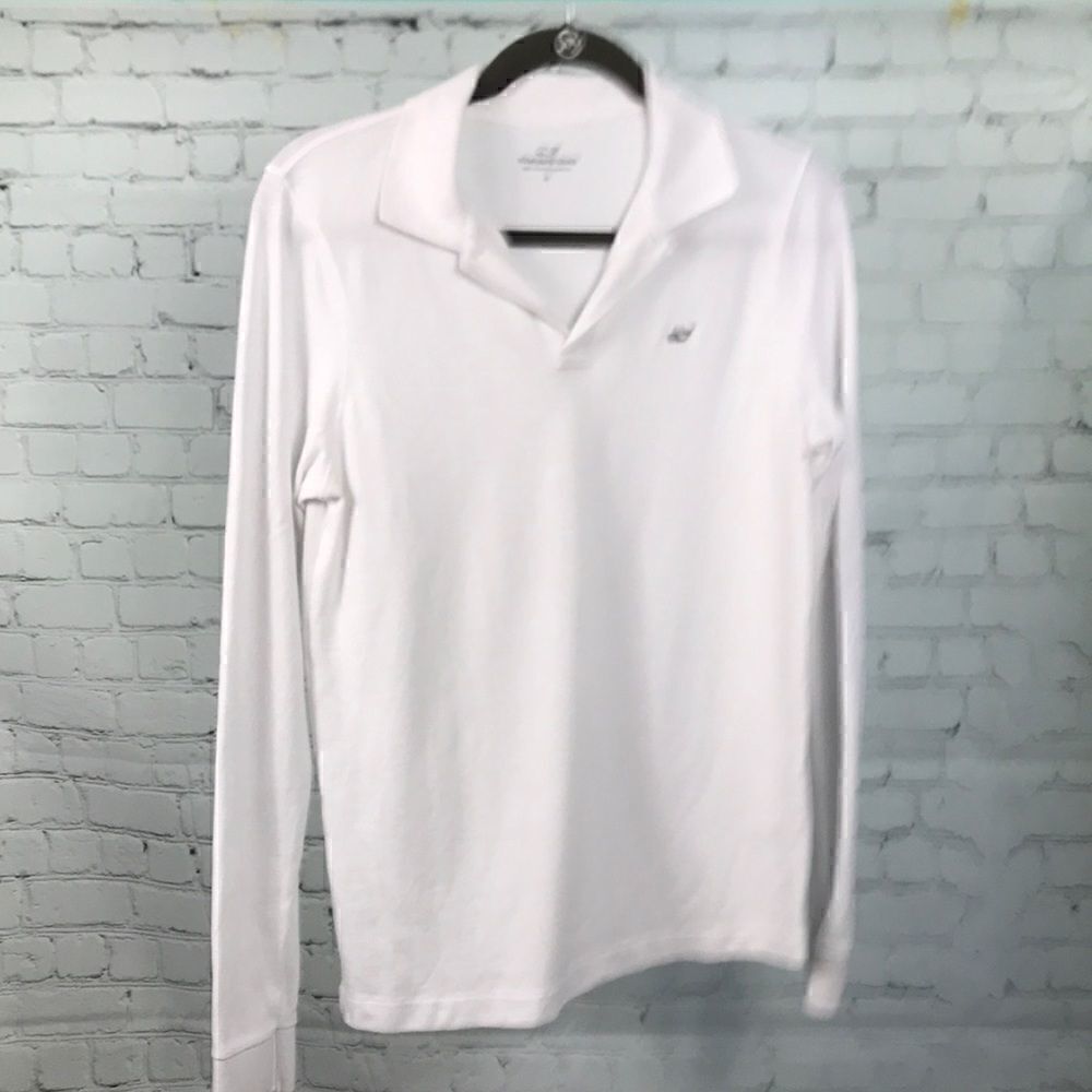 Vineyard Vine’s🐳 boys long sleeve polo size large /16